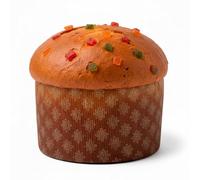 MAQA 10 Forme per Stampo Panettone in Carta Decorata Oro - ALTO, 1KG - Stampo Pandoro 1 kg, Resistente per Cottura e Presentazione - Ideali per Panettone, Pan Brioche - Resistenti Fino a 220°C