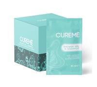 MAQA - 100 Pezzi Doccia Shampoo Cortesia Monodose, Bustina da 10 ml con Estratto Bio di Ribes Nero - Doccia Shampoo Uomo/Donna Eco-Friendly - Naturale e Delicato per Hotel, B&B, Ospedali e Uffici