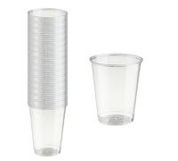 MAQA 100 pz Bicchiere PLA 200 ml per bibite, bicchieri usa e getta trasparente, bicchieri monouso compostabili