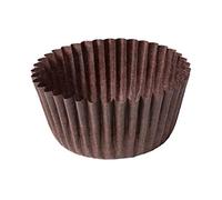 MAQA 2000 pezzi pirottini muffin carta da forno rotondo, pirottini cupcake tulipano per dolci e cioccolatini marrone D 3.5 cm H 2.05 cm