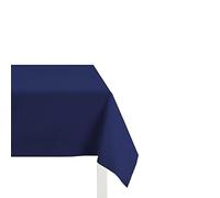 MAQA 25 Tovaglie in Tessuto Non Tessuto | 1.4x1.4m | Antimacchia e Facile da Pulire - Ideali per Ristoranti, Catering, Eventi e Feste - Usa e Getta e Coprimacchia | Bianco Tovaglia (Blu Navy)