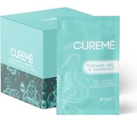 MAQA - 300 Pezzi Doccia Shampoo Cortesia Monodose, Bustina da 10 ml con Estratto Bio di Ribes Nero - Doccia Shampoo Uomo/Donna Eco-Friendly - Naturale e Delicato per Hotel, B&B, Ospedali e Uffici