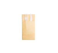 MAQA 40 pezzi Tovaglioli portaposate in tessuto non tessuto, tovagliolo con tasca già piegato 40x40 cm per ristoranti 1/Millerighe Mimosa