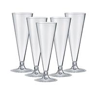 MAQA 48 pz Flute Champagne 130 ml, calici Spumante, Bicchieri Flute Trasparenti componibili, Bicchieri Vino per aperitivi