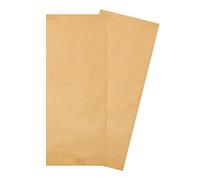 MAQA 50 pz Busta portaposate in carta paglia, sacchetti in carta per posate con tovagliolo 38x38 cm, Tovaglioli portaposate