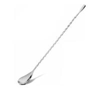 MAQA Cucchiaio cocktail lungo 30 cm, cucchiaio bar spoon spiralato, cucchiaio per cocktail miscelatore con manico lungo