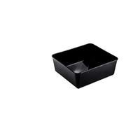 MAQA Vaschetta da banco A1 con bordo vivo 22x24 cm, Vassoio banco alimentare per esposizione, Vassoio macelleria e salumeria 22x24xH5 cm/1
