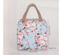 MAQDDO 1 borsa for il pranzo alla moda stampata con isolamento, grande capacità, da viaggio in tessuto Oxford spesso per Pranzo(Color 7)