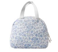 MAQDDO 1 borsa for il pranzo in cotone, isolamento termico, for picnic, doppia cerniera, facile da trasportare, porta per Pranzo(Blue)