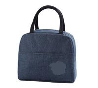 MAQDDO 1 borsa termica portatile impermeabile Bento Box for studenti Bag Borsa da viaggio for riporre gli alimenti a casa per Pranzo(Dark Blue)