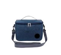 MAQDDO 1PCS Capacity Hand-held With Shoulder Strap Insulated Bag, Lunch Box, Thickened Waterproof Per Ufficio(Blue)