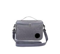 MAQDDO 1PCS Capacity Hand-held With Shoulder Strap Insulated Bag, Lunch Box, Thickened Waterproof Per Ufficio(Grey)