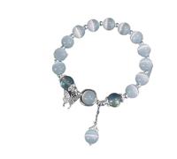 MAQDDO 2 pezzi di braccialetto perline con ciondolo cristallo for le donne, braccialetti a catena dolci, regali for fidanzate per Decorazione(Style 03)