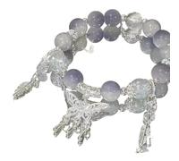 MAQDDO 2 pezzi di braccialetto perline con ciondolo cristallo for le donne, braccialetti a catena dolci, regali for fidanzate per Decorazione(Style I)