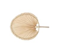 MAQDDO 2pcs Hand Woven Fan Peach Shaped Decorative Fans Per Esterni