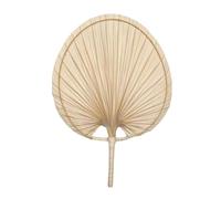 MAQDDO 2pcs Hand-woven Palm-Leaf Fan Per Esterni