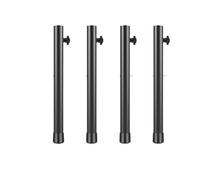 MAQDDO 4 Pezzi Estensori for Gambe Del Tavolo 2/4 Livelli Regolabili In Altezza for Con Bulloni Di Fissaggio Accessorio for for Mobili In Acciaio Resistente Per Mobili(Black 44cm)