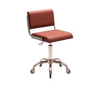 MAQDDO Beauty Salon Adjustable Swivel Stool With Silent Wheels Backrest & Height Lift For Home Hairdressing Nail Studio Barber Shop per Domestico(Color3)