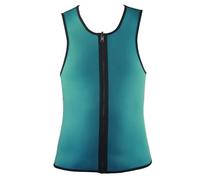 MAQDDO Canotta Dimagrante for Uomo con Pancia Piatta, Sauna, brucia Grassi, Modellante for Il Corpo, Dimagrante, Controllo della Pancia, Allenamento della Vita per Corsa(Green,XXL)