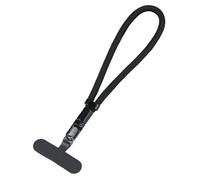 MAQDDO Cordino da polso corto universale regolabile for cellulare 3 pezzi con cinturino for telefono in poliestere design antigoccia autobloccante Per Telefono(Black)