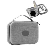 MAQDDO Custodia rigida impermeabile for accessori elettronici organizer for banca di potere grande capacità Borsa for passaporto da viaggio digitale Per Caricatore(Double layer-Gray-A)