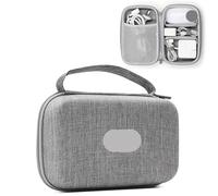 MAQDDO Custodia rigida impermeabile for accessori elettronici organizer for banca di potere grande capacità Borsa for passaporto da viaggio digitale Per Caricatore(Single layer-Gray-B)