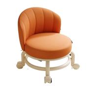 MAQDDO Pulley Stool With Wheels, Low Door, Shoe Changing, Small, Movable Backrest, Comfortable per Domestico(Color3)