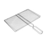 MAQDDO Rete for Barbecue in Ferro, griglia for Verdure Argentata, Rete for Pesce alla, for da Picnic, for Cottura al Forno, for per Barbecue(17x27x15cm)