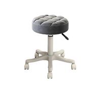 MAQDDO Rolling Swivel Beauty Salon Special Lifting Stool Rotating For Barber Shop Work Chair Pulley Home Office per Domestico(Gray)