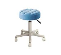 MAQDDO Rolling Swivel Beauty Salon Special Lifting Stool Rotating For Barber Shop Work Chair Pulley Home Office per Domestico(Blue)