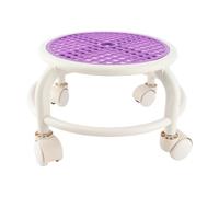 MAQDDO Round Rolling Low Stool Comfortable Universal Wheel Movable Mini High Weight Capacity For Home per Domestico(Color1)