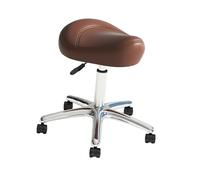 MAQDDO Saddle Stool Rolling Swivel With Wheels PU Leather Multipurpose For Salon Office Beauty Massage per Domestico(Color1)