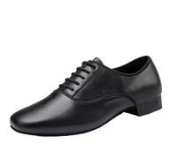 MAQDDO Scarpe da Ballo da Sala in Vera Pelle for Uomo Scarpe da Ballo Latino Jazz Scarpe da Ballo Uomo Taglie Grandi Scarpe da Ballo Waltz Salsa per Feste Danzanti(Black01 Indoor,47)