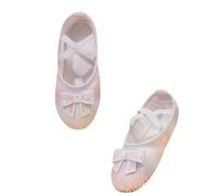 MAQDDO Scarpe da Ballo in Raso Glitter Scarpe da Ballo Scarpe da Ballo con Suola Divisa Ballerina Principesse (Bambini Piccoli/Grandi) per Ragazze E Donna(Color B,23)