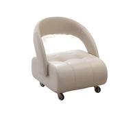 MAQDDO Silent Rolling Small Stool Sofa With Backrest Home Use Chair With Universal Wheels For Living Room per Domestico(Color4)