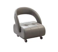 MAQDDO Silent Rolling Small Stool Sofa With Backrest Home Use Chair With Universal Wheels For Living Room per Domestico(Color2)