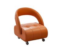 MAQDDO Silent Rolling Small Stool Sofa With Backrest Home Use Chair With Universal Wheels For Living Room per Domestico(Color3)