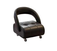 MAQDDO Silent Rolling Small Stool Sofa With Backrest Home Use Chair With Universal Wheels For Living Room per Domestico(Color1)