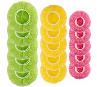 MAQIHAN 60 coperture per alimenti in plastica elasticizzata, riutilizzabili, per conservare i cibi freschi, per sacchetti più lunghi, riutilizzabili, in plastica, per conservare alimenti (3 misure)
