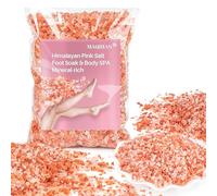 MAQIHAN Pink Salt - Sale da bagno rosa dell'Himalaya, 350 ml, per piedi e spa, cura del corpo per tutti i tipi di pelle, minerale, bagno himalayano, sali da bagno per ammollo