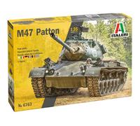 Maquette Italeri M47 Patton 1/35, Carro Medio Guerra Fredda Con Decò Francese