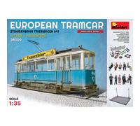 Maquette Train Tramway Europeo Miniart 1/35 Con Equipaggio E Passeggeri