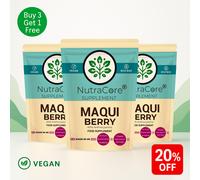 Maqui Bacca Pillole 5500mg (40% Anthocyanins) -gut &eye Support-100% Vegan-90