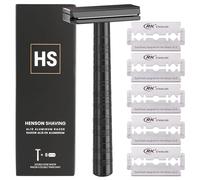 Maquinilla de Afeitar Clásica Jet Black Agresividad Leve Henson Shaving
