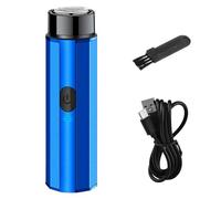 Maquinilla De Afeitar Eléctrica Lavable Para Hombre | Afeitadora De Tamaño De Bolsillo Móvil Recargable Por USB, Recortadora De Precisión, Recorta | Maquinilla De Afeitar Eléctrica De Viaje Recargable