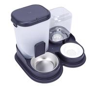 Maqulae Distributore Automatico di Acqua per Alimenti per Animali Domestici, Abbeveratoio e Mangiatoia per Cani, con Forte Base a Ventosa e Plastica Antibatterica per Cani di Tagl