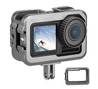 Maqulae Gabbia per Action Camera per, Robusto Telaio in Alluminio | Leggero, compatibile con treppiedi, ideale per Vlog, design con copertina aperta