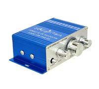Maqulae Mini Amplificatore per Auto 12V Stereo HiFi in Lega a Doppio Canale | Corpo in Lega, 12 V CC, Uscita a Doppio Canale, Controllo degli Acuti Bassi, Uso Domestico in Auto, compatibilità PC DVD,