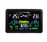 Maqulae Stazione Meteo Wireless con Display a Colori da 7,5 Pollici per | Touchscreen HD, Sincronizzazione Automatica Dell'orologio Atomico, Supporta 3 Sensori Fino a 100 M, Previsione della