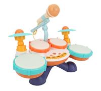 Maqulae Strumento Musicale a Tamburo per Bambini Tamburo a Mano per Bambini con 4 Luci di Miscelazione per per L'educazione Precoce Gioca All'interazione Genitore-figlio